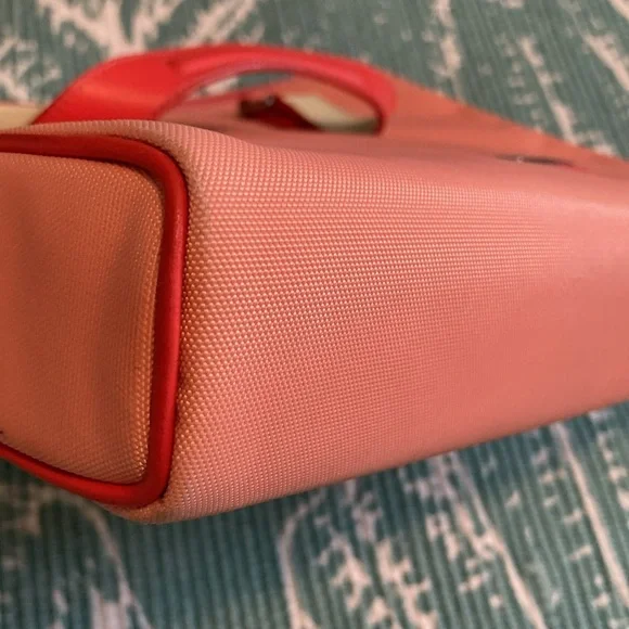 TUMI Laptop Case. Vibrant 2 tone orange/cantalope colors. Shoulder strap. EUC. - Picture 5 of 16